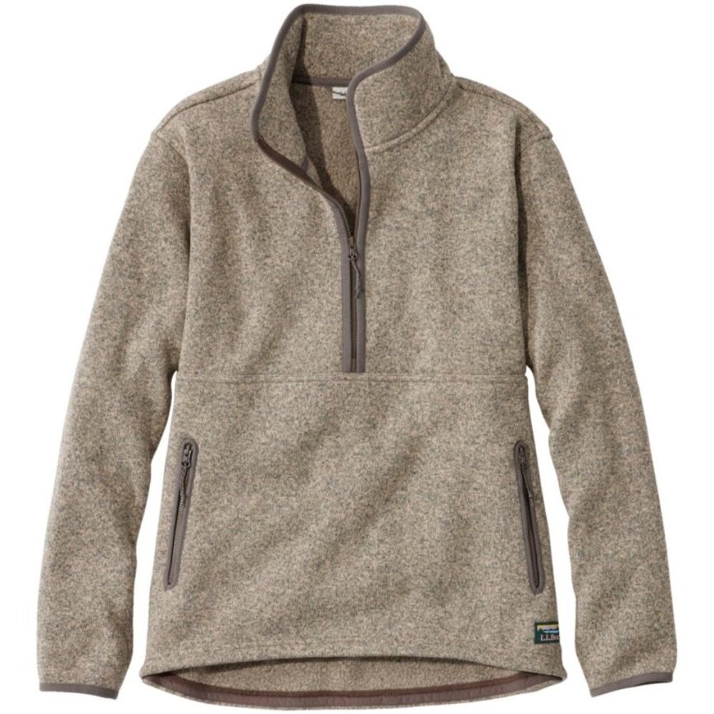 Women's L.L.Bean Sweater Fleece Half-Zip Pullover in color Boulder